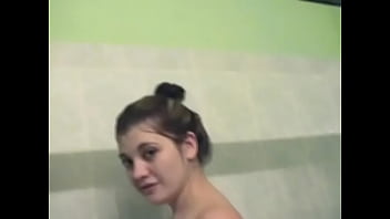 Preview 4 of Indian Outdoor Fuck - Sexy brunette with a big ass loves to caress her body in the shower showing herself