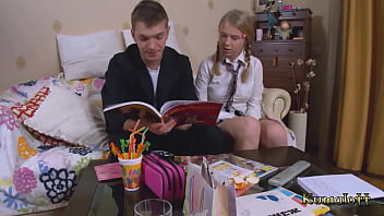 Preview 1 of Bf Xxx Indane - Kumalott - Marina Laurinova a Perfect Tits Teen is Jizzed in Face Powerfully by Aleksey.