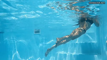 Preview 2 of Japanese Miad Pov - hot Hungarian Bonnie chick swimming