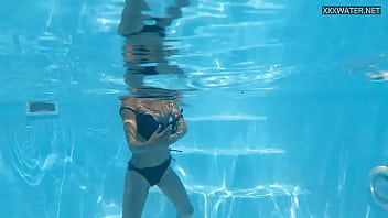 Preview 3 of Japanese Miad Pov - hot Hungarian Bonnie chick swimming