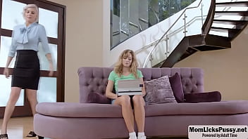Preview 1 of Mahi Bangla Xnxx - Hot stepmom teaches her teen stepdaughter how to masturbate