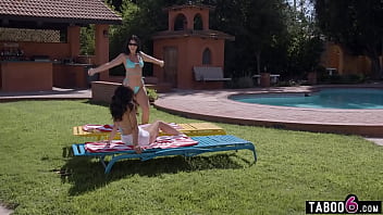 Preview 1 of Oily Pole Dance - Taboo6.com - Whoops! Youre not my MILF stepmom Queenie Sateen but her bestie Vanessa Sky