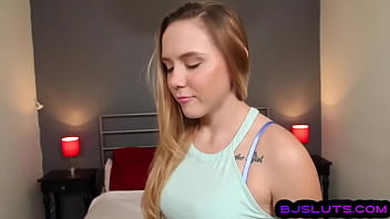 Preview 1 of Great Time - Oral professional teen sucks POV dick while talks slutty