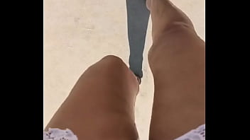 Preview 2 of Romi Rain Girl Sex Laba - Now you know my wet secret ??#pee #beach #piss #public #wetpanties #pissing #legs #MyDirtyFetish