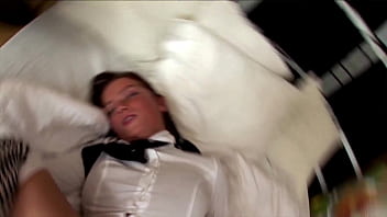 Preview 3 of Monet Syaxxx E Sledgehammer - Natalia , hot student,  gives her ass to Vlad. He finger and deep fuck the young ass. She get facial cumshot