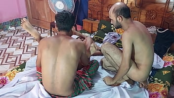 Preview 1 of Yasli Orjide - black girl ride and cum creamy orgasm on two dick 3some FUCKS Bengali Sex Video    ...  Hanif and Popy khatun and Manik Mia