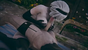 Preview 2 of Plss Plss - NieR- Automata - A2 Fucks 2B futa 3D
