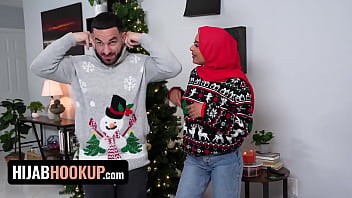 Preview 3 of Indian Girl 69 Position - Hijab Girlfriend Loses Her Virginity On Christmas - Hijab Hookup