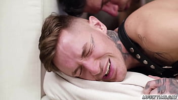 Preview 4 of Abby Winters Kiki Sex - Zak Bishop is with a military man Ty Roderick who will order him and have some rough sex roleplay. Ty order Zak to sucking on his dick and facefucking