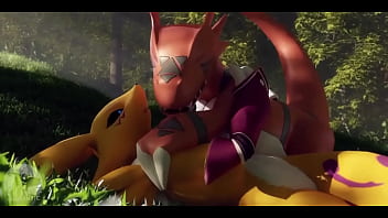 Preview 1 of Xxxx Bf 18 - Guilmon recebe buceta de renamon