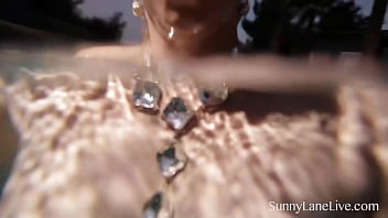 Preview 3 of Animal With Womansex - Naked Nympho Sunny Lane Blows A Hard Dick Underwater!