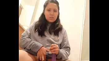 Preview 3 of Bbw Asian Terbaru - Creamy Dildo Masturbation In My Bathroom