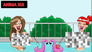 Preview 3 of Bigs Ada Mom - VELHO COM TES&Atilde_O INVADE PISCINA COM DUAS NOVINHAS FOGOSAS