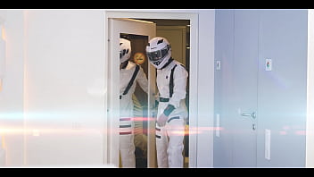 Preview 1 of Japanese Huge Tits - New Year &#039_s Threesome in Space ! Voice assistants Siri and Alice