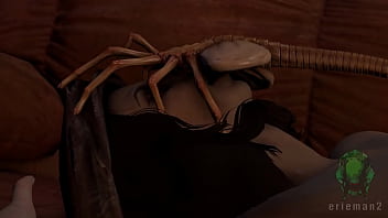 Preview 4 of Sax Dasiwi - Piper Wright&#039_s Christmas Facehugger Fun