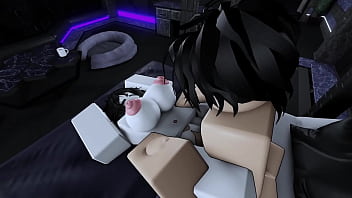 Preview 2 of Mama Hot Anak - Fucking my shy friend until I cum on her face on Roblox