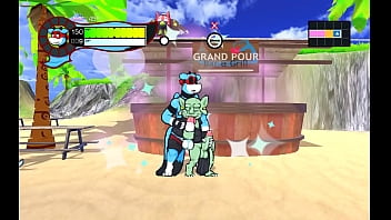 Preview 3 of Xxxku Sagana - Oh So Hero [Gay Hentai game PornPlay] Ep.11 public bukkake on the beach with a muscular cop and strangers