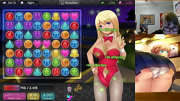 Preview 3 of Christmas Karlee Grey - Aiko and the MILF Jessie Both get A Cumshot - Ep. 7 (HuniePop) [Uncensored]