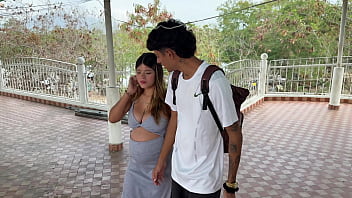 Preview 2 of Lena Paul Threesomes - Me voy de camping con mi hermanastra y busco la forma de follarla muy rico y chuparle esas tetas.