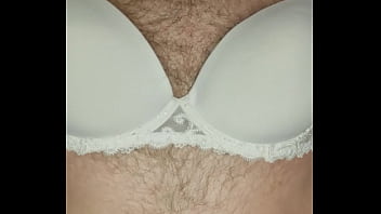 Preview 3 of Desi Rogu - Crossdresser parades in Simone P&eacute_r&egrave_le Bridal lingerie