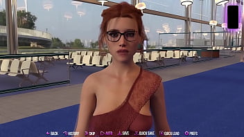 Preview 2 of Abusive Rough Hard Bbc Gangbang - College Kings 2 #01 - Ape Route - Getting Off The Plane With Busty Red Head With Glasses
