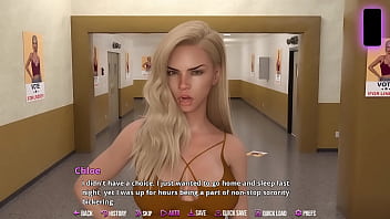 Preview 1 of Madison Marie - College Kings 2 #03 - Ape Route - Busty Nerd Wants My Big White Cock