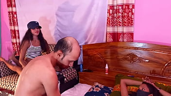 Preview 3 of Hentai Ketua Osis Cantik - Hot Two Couples fucks new to celebrate  Bengali Sex xxx porn Foursome,   .... Hanif and Mst sumona and Manik Mia