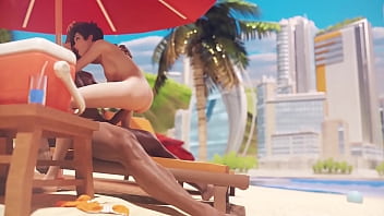 Preview 2 of Bigs Balls - Tracer find a cock on the beach