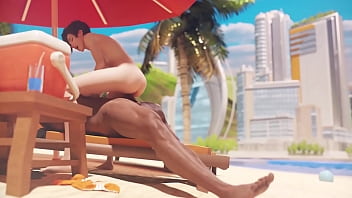 Preview 3 of Bigs Balls - Tracer find a cock on the beach