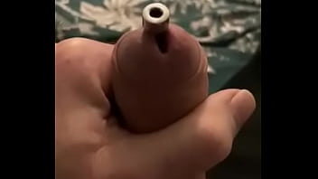 Preview 2 of First Time Hard Pain Alan - Closeup penis plug