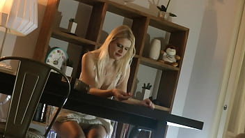 Preview 3 of Musody Com - All Natural Wonderfully Beautiful Big Boobs Blonde Wife in Sexy White Summer Dress teases to seduce