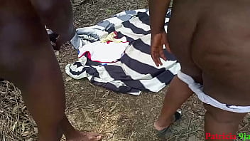 Preview 1 of Fat Guy Cums On Blonde - please fucked me very fast before we caught for in this forest