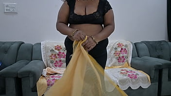 Preview 1 of Monster Cock Destruction Shemale - desi saree aunty showing tits