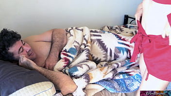 Preview 1 of Xbideo - Stepmom cheats with stepson before her husband gets up in the morning