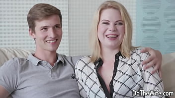 Preview 1 of Moms Didlo Up Skirt - Young Wife with Sexy Ass Adry Berty Rides a Stranger Next to Her Cuck