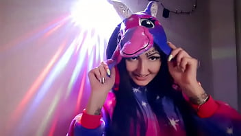 Preview 1 of 13 Year Girls Xxx Schol Videos - Dominatrix Nika in unicorn pajamas will tell and show you on her horn how you will jerk off today.