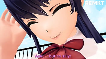 Preview 2 of Saney Loane 3x Video - (MMD Giantess) After School Confession