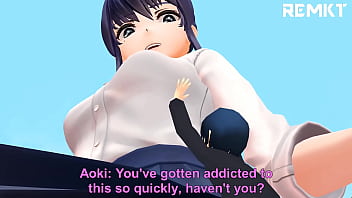 Preview 3 of Saney Loane 3x Video - (MMD Giantess) After School Confession