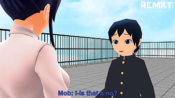 Preview 1 of Saney Loane 3x Video - (MMD Giantess) After School Confession