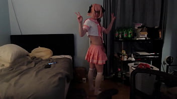 Preview 1 of After School Taecher Gril - Astolfo Wipes A Mirror CosplayFemboy