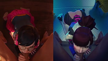 Preview 2 of Ranjan Kumar - D.Va Loves To Suck Cock - Overwatch 2 Porn