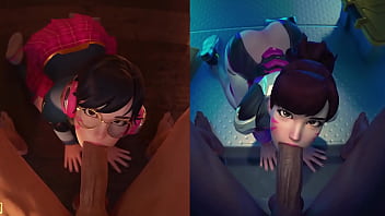 Preview 1 of Ranjan Kumar - D.Va Loves To Suck Cock - Overwatch 2 Porn
