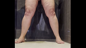 Preview 3 of Pemandanganya Mlm Pertama - BBW Morning piss in shower - nice and slow