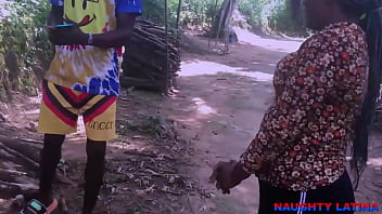 Preview 3 of Topping - OUTDOOR SEX WITH A FIREWOOD SELLER - THIS EBONY TEEN HANDLE ME WELL - FULL VIDEO ON XVIDEO RED