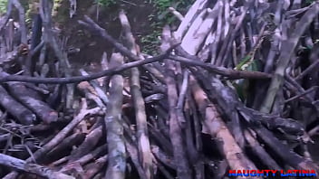 Preview 1 of Topping - OUTDOOR SEX WITH A FIREWOOD SELLER - THIS EBONY TEEN HANDLE ME WELL - FULL VIDEO ON XVIDEO RED