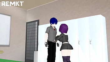 Preview 1 of Techer Three Semo - (MMD Giantess) A Stalker&#039_s Infatuation