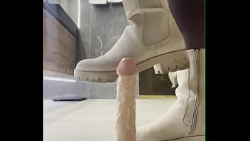 Preview 2 of Video Sex Extem Horse Vs Man - BBW SHOE job on your dick with dirty white boots