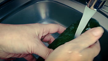Preview 1 of Karola Granny - Sexy mature stepmom cooking