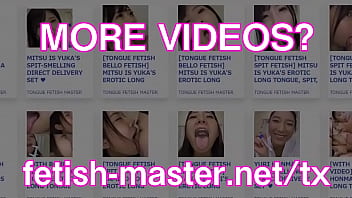 Preview 4 of Desi Masala Xxx Co - Japanese Asian Tongue Spit Face Nose Licking Sucking Kissing Handjob Fetish - More at fetish-master.net