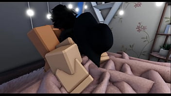 Preview 1 of Bita Xxxvideo - ROBLOX slut gets fucked in bedroom